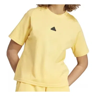 Adidas Originals Womens Adidas Z.n.e. T-shirt In Yellow