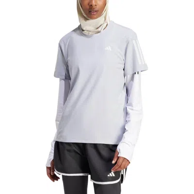 Adidas Originals (wmns) Adidas Own The Run T-shirt 'halo Silver'