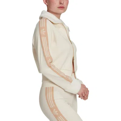 Adidas Originals (wmns) Adidas Ski Chic Rib Track Jacket 'beige' In Neutral