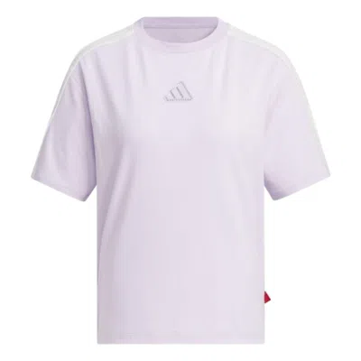 Adidas Originals (wmns) Adidas Lunar New Year T-shirt 'purple' In Gray