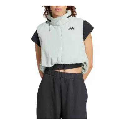 Adidas Originals (wmns) Adidas City Escape Cropped Vest 'grey' In Gray