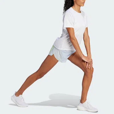 Adidas Originals (wmns) Adidas Adizero Running Split Shorts 'wonder Blue'