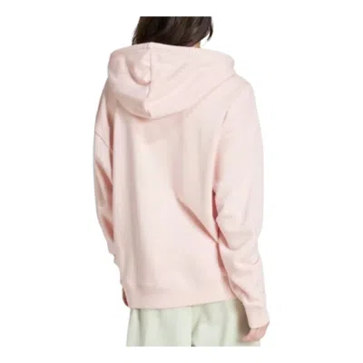 Adidas Originals (wmns) Adidas Essentials Big Logo Oversized French Terry Hoodie 'pink White'