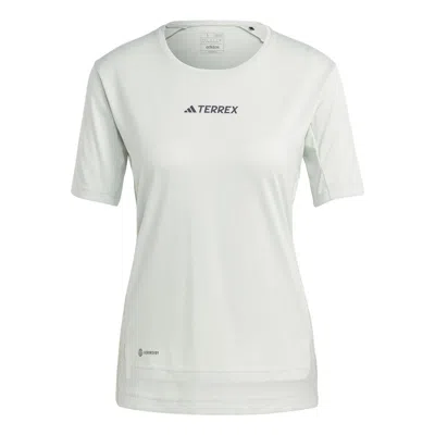 Adidas Originals (wmns) Adidas Terrex Multi T-shirt Asia Sizing 'teal' In White