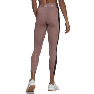 Adidas Originals (wmns) Adidas Hyperglam Training Techfit 7/8 Leggings Asia Sizing 'purple White Black' In Multi