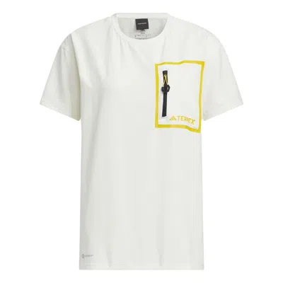 Adidas Originals (wmns) Adidas National Geographic T-shirt Asia Sizing 'white Yellow'