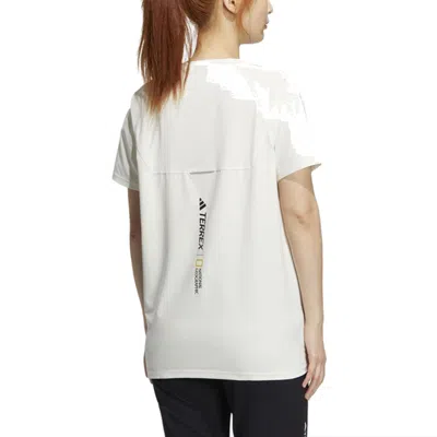 Adidas Originals (wmns) Adidas National Geographic T-shirt Asia Sizing 'white Yellow'