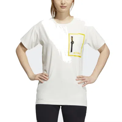 Adidas Originals (wmns) Adidas National Geographic T-shirt Asia Sizing 'white Yellow'