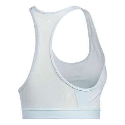 Adidas Originals (wmns) Adidas Don't Rest Alphaskin Padded Bra 'blue' In Gray