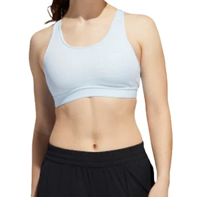 Adidas Originals (wmns) Adidas Don't Rest Alphaskin Padded Bra 'blue' In Gray