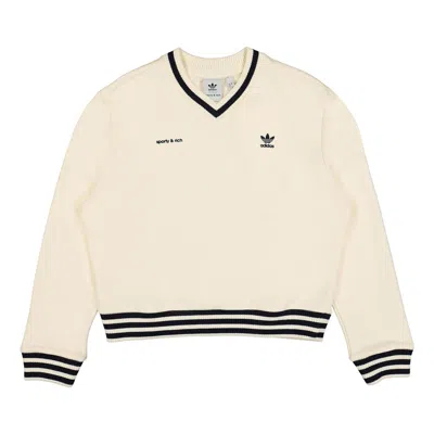 Adidas Originals (wmns) Adidas X Sporty & Rich Sweater 'beige' In Neutral