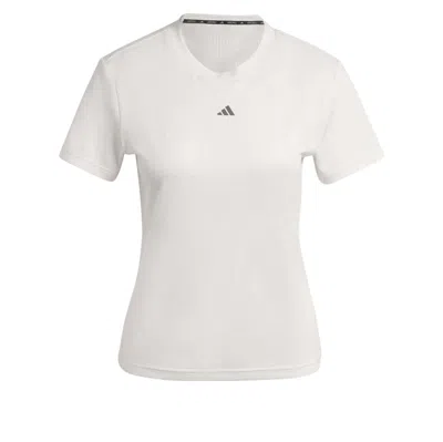 Adidas Originals (wmns) Adidas Hiit Airchill Training T-shirt Asia Sizing 'white' In Gray