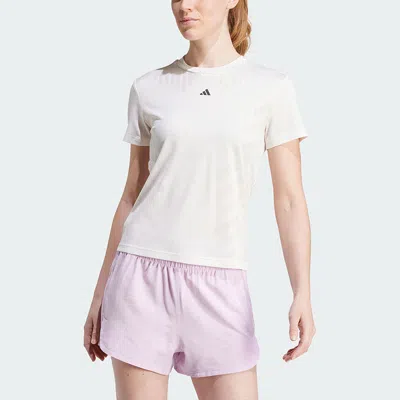Adidas Originals (wmns) Adidas Hiit Airchill Training T-shirt Asia Sizing 'white' In Gray