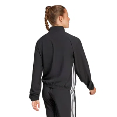 Adidas Originals (wmns) Adidas Train Essentials 3-stripes Woven Warm-up Jacket 'black White'