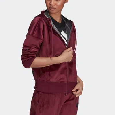 Adidas Originals (wmns) Adidas Future Icons Hoodie Asia Sizing 'burgundy'