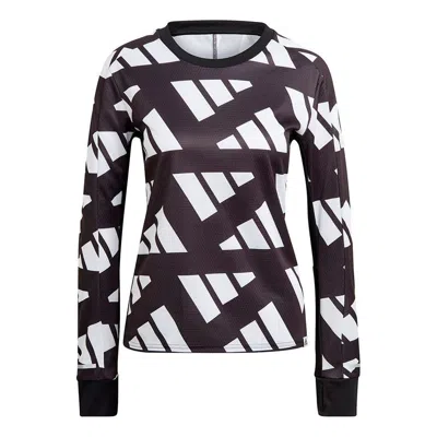 Adidas Originals (wmns) Adidas Celeb Sweat W Contrasting Colors Logo Printing Reflective Running Sports Long Sleeves  In Black