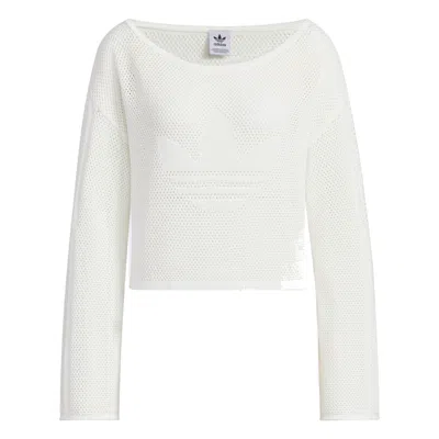 Adidas Originals (wmns) Adidas Summer Knit Sheer Long Sleeve Top 'white'