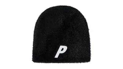 Pre-owned Palace Men's  Faux Mohair P Nein Cuff Beanie In Black
