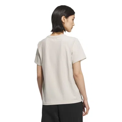 Adidas Originals (wmns) Adidas Logo Short Sleeves T-shirt 'beige' In Neutral