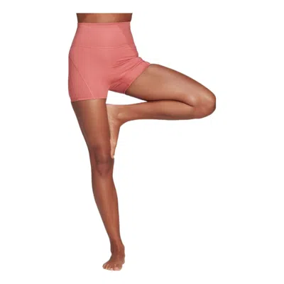Adidas Originals Womens Adidas Yoga Studio Luxe Fire Super Hw Leggings In Pink