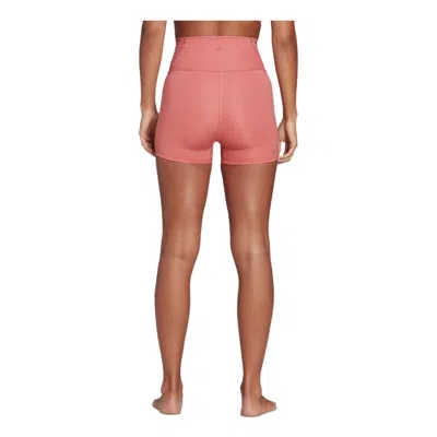 Adidas Originals Womens Adidas Yoga Studio Luxe Fire Super Hw Leggings In Pink