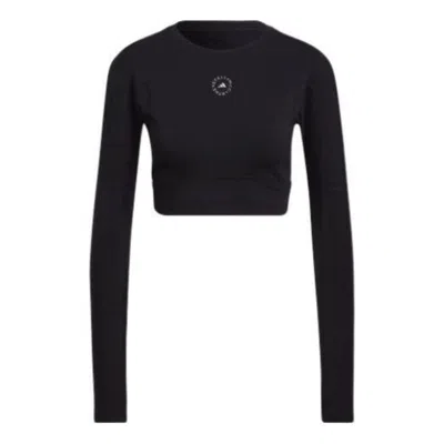 Adidas Originals (wmns) Adidas By Stella Mccartney Truestrength Cropped Long Sleeve T-shirt 'black'