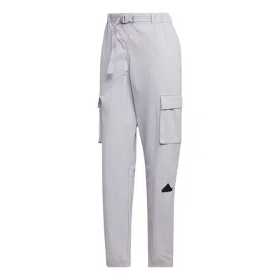 Adidas Originals (wmns) Adidas Cargo Pants 'purple' In Gray