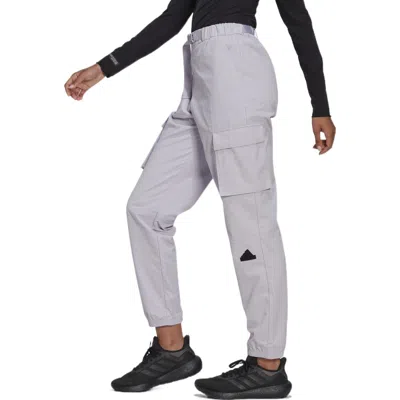 Adidas Originals (wmns) Adidas Cargo Pants 'purple' In Gray