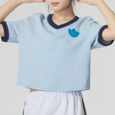 Adidas Originals (wmns)  T-shirt Asia Sizing 'blue'