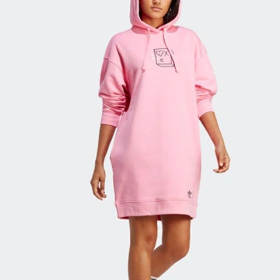 Adidas Originals (wmns) Adidas Original Andre Saraiva Hooded Dress 'pink'
