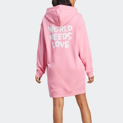 Adidas Originals (wmns) Adidas Original Andre Saraiva Hooded Dress 'pink'