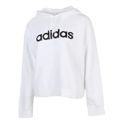 Adidas Originals (wmns) Adidas Neo Logo Hoodie 'white Black'