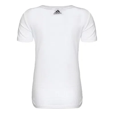 Adidas Originals (wmns) Adidas Essentials Logo T-shirt Asia Sizing 'white Gold'