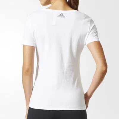 Adidas Originals (wmns) Adidas Essentials Logo T-shirt Asia Sizing 'white Gold'