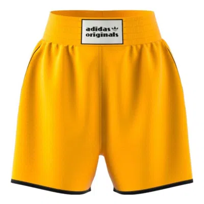 Adidas Originals (wmns) Adidas Boxing Shorts 'yellow' In Gold