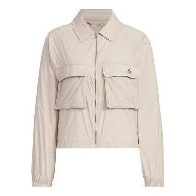 Adidas Originals (wmns) Adidas Modern Tech Sport Jacket Asia Sizing 'beige' In Brown