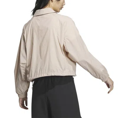 Adidas Originals (wmns) Adidas Modern Tech Sport Jacket Asia Sizing 'beige' In Brown