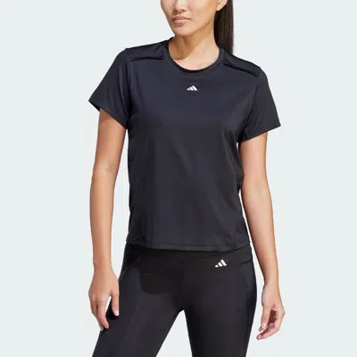 Adidas Originals (wmns) Adidas Power Tee 'black' In Blue