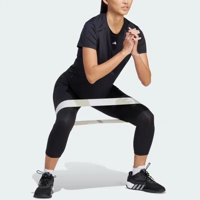 Adidas Originals (wmns) Adidas Power Tee 'black' In Blue