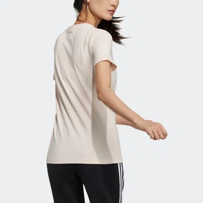 Adidas Originals (wmns) Adidas Fi Tee Foil Casual Sports Round Neck Short Sleeve Pink Tin T-shirt