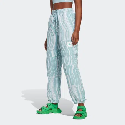 Adidas Originals (wmns) Adidas By Stella Mccartney Truecasuals Printed Track Pants 'blue White'