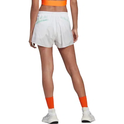Adidas Originals (wmns) Adidas By Stella Mccartney Truepace Running Shorts 'white Teal' In Multi