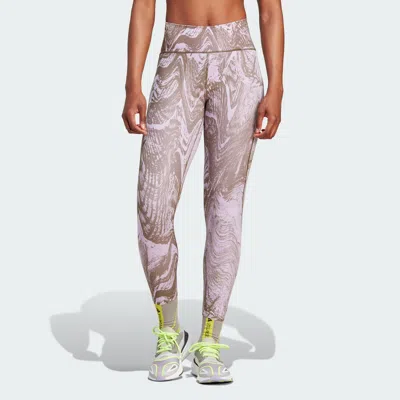 Adidas Originals (wmns) Adidas X Stella Mccartney Truepurpose 7/8 Tights 'purple' In Multi