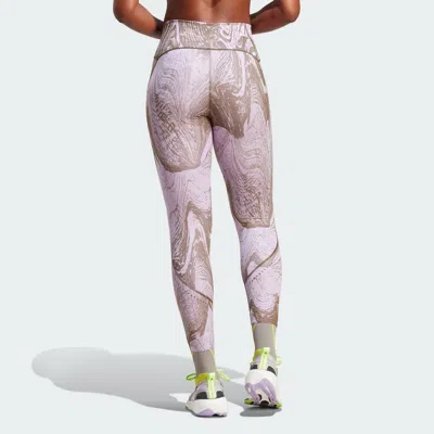 Adidas Originals (wmns) Adidas X Stella Mccartney Truepurpose 7/8 Tights 'purple' In Multi