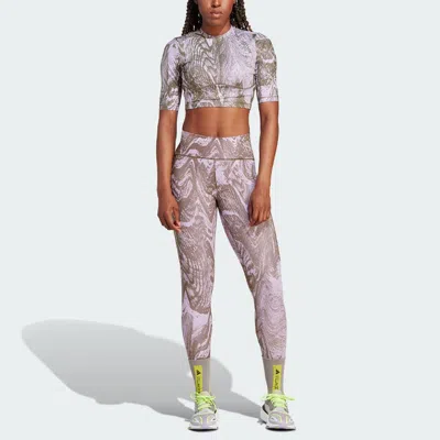 Adidas Originals (wmns) Adidas X Stella Mccartney Truepurpose 7/8 Tights 'purple' In Multi