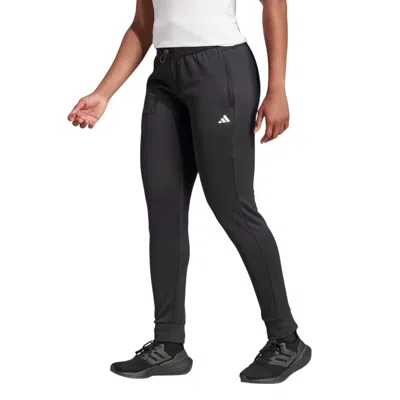 Adidas Originals (wmns) Adidas Aeroready Game And Go Regular Tapered Fleece Pants 'black White'