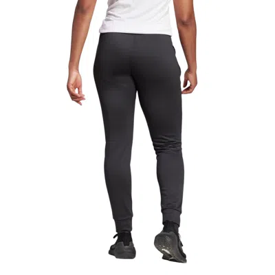 Adidas Originals (wmns) Adidas Aeroready Game And Go Regular Tapered Fleece Pants 'black White'