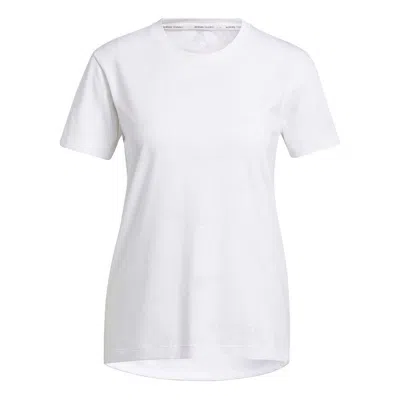 Adidas Originals (wmns) Adidas Aeroknit Tee Training Sports Quick Dry Short Sleeve White T-shirt