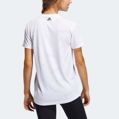 Adidas Originals (wmns) Adidas Aeroknit Tee Training Sports Quick Dry Short Sleeve White T-shirt