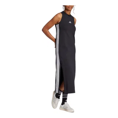 Adidas Originals (wmns) Adidas Essentials 3-stripes Long Racerback Dress 'black White'